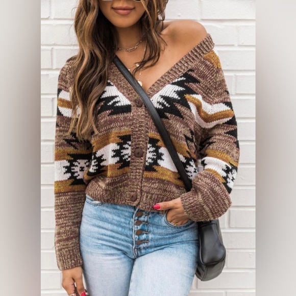 Grace Aztec Sweater - Picture 2 of 2